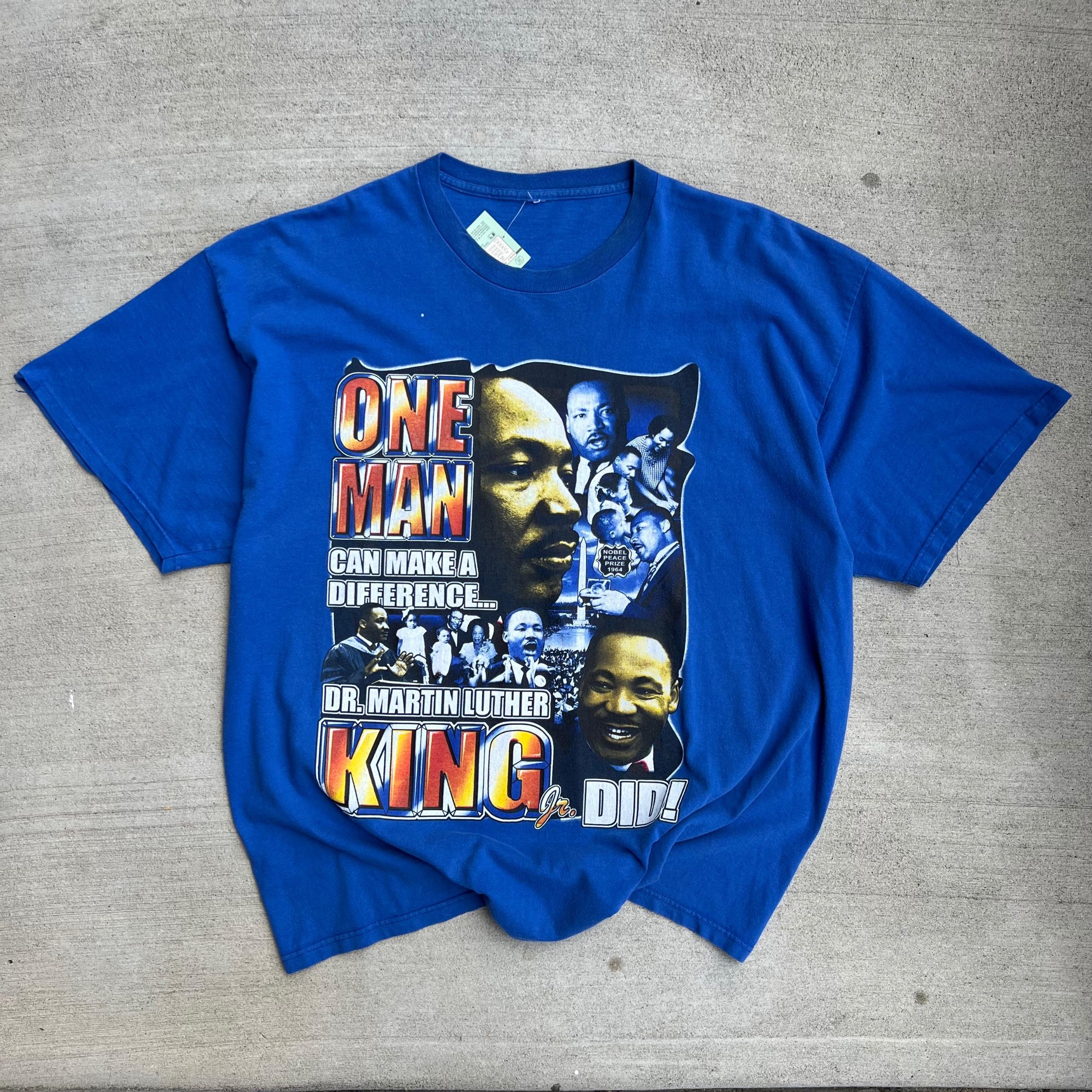 MLK One Man Blue Tee