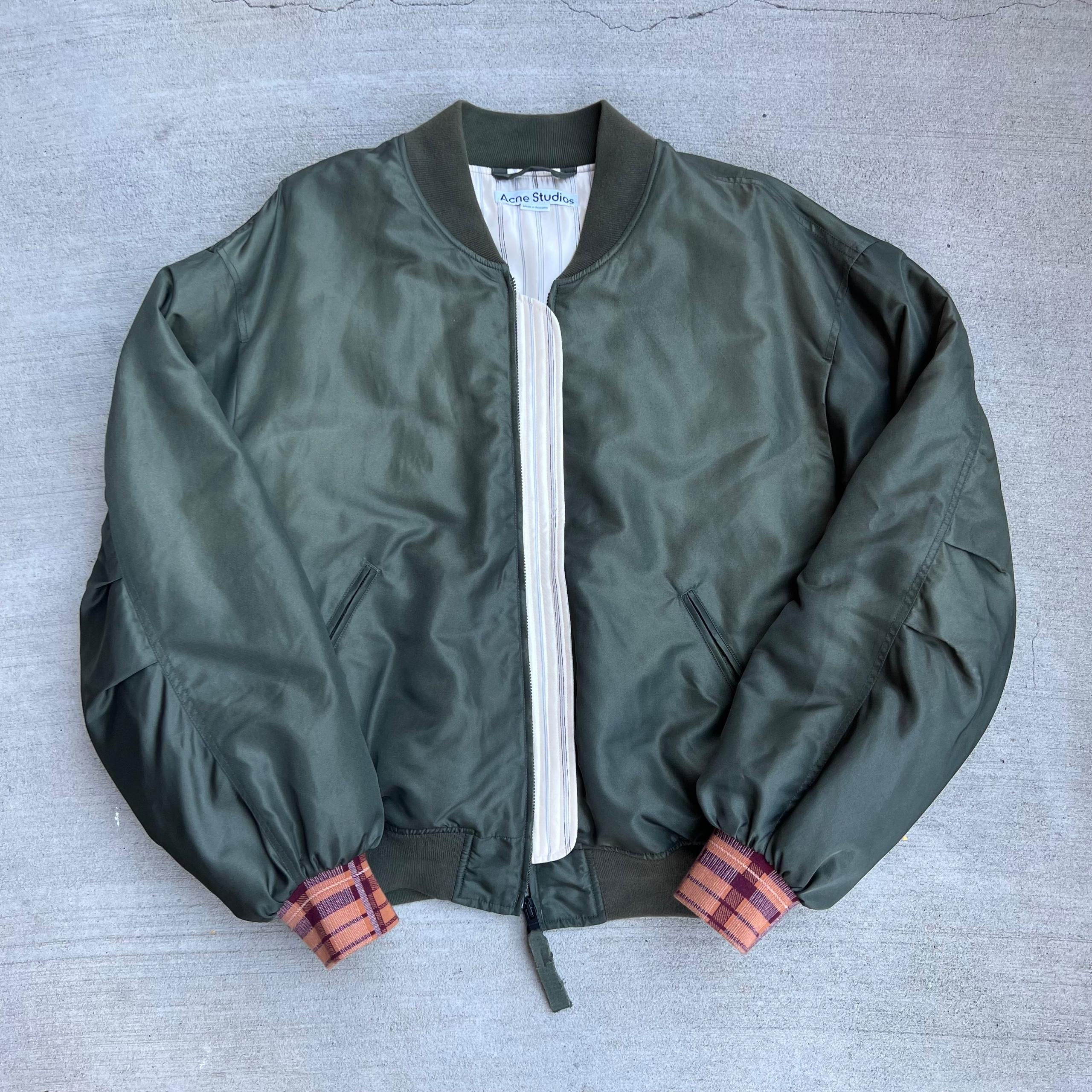Acne Studios Green Bomber Jacket