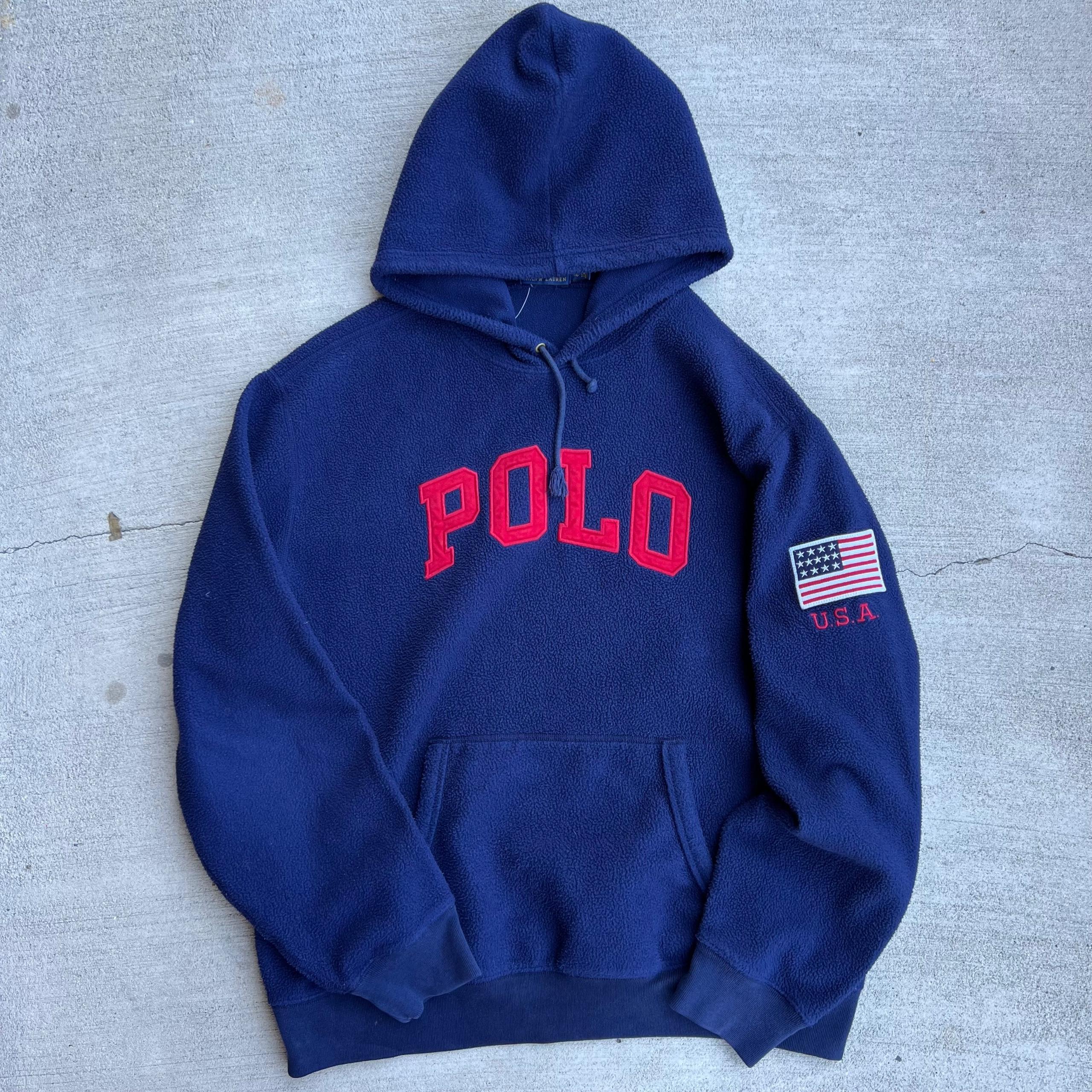 Polo Fleece Navy Hoodie