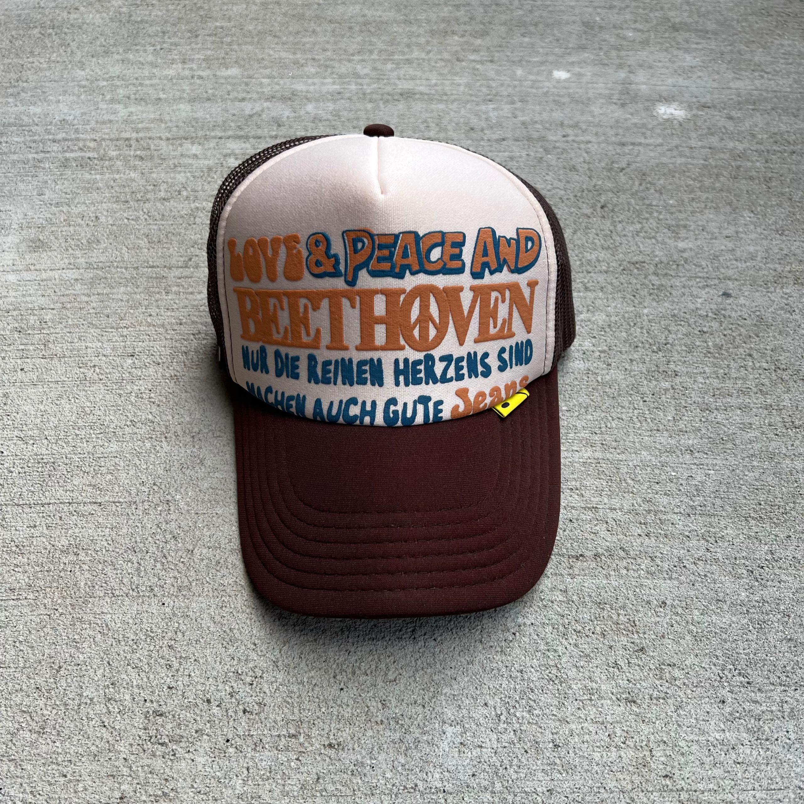 Kapital Love Peace Brown Trucker