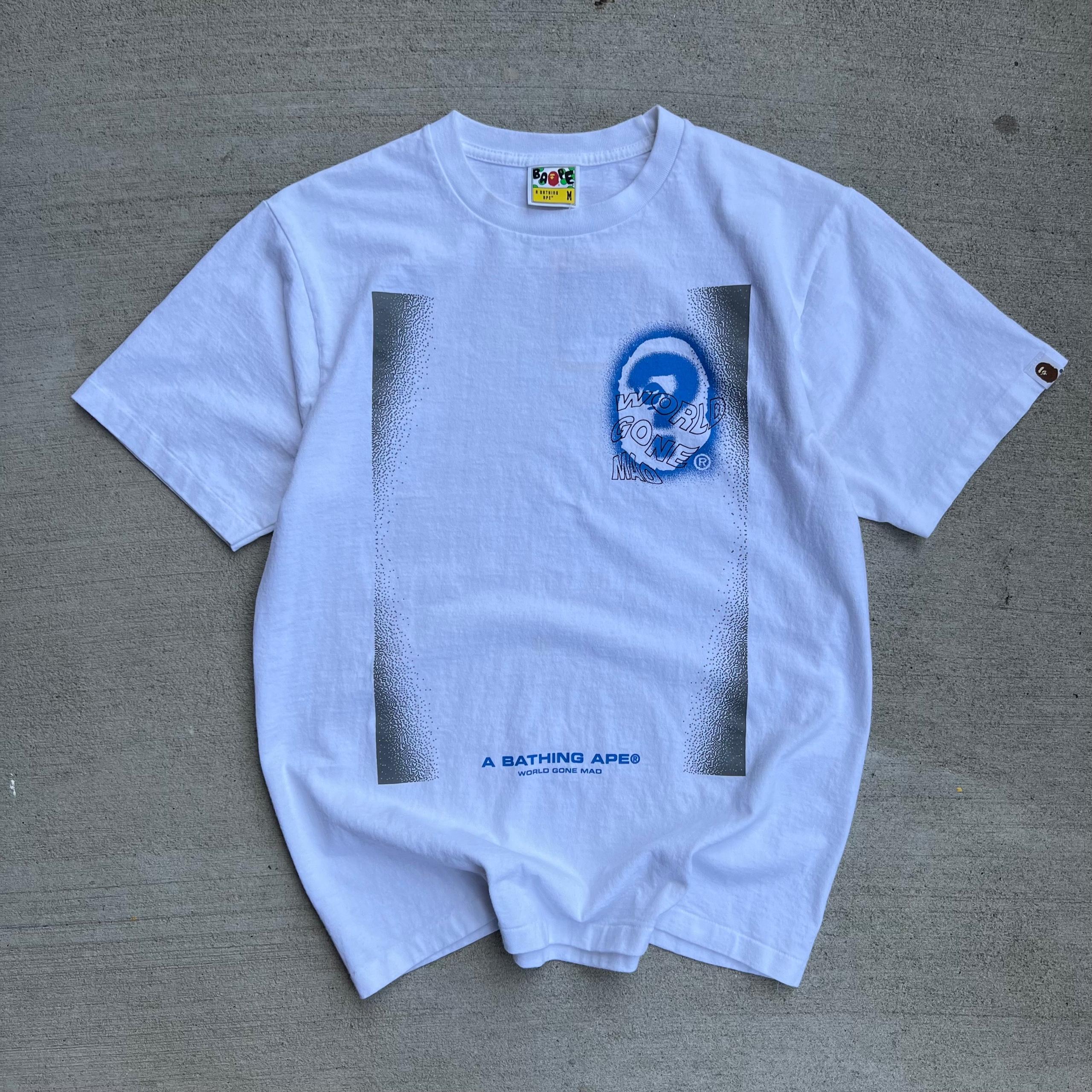 Bape World Gone Mad White Tee