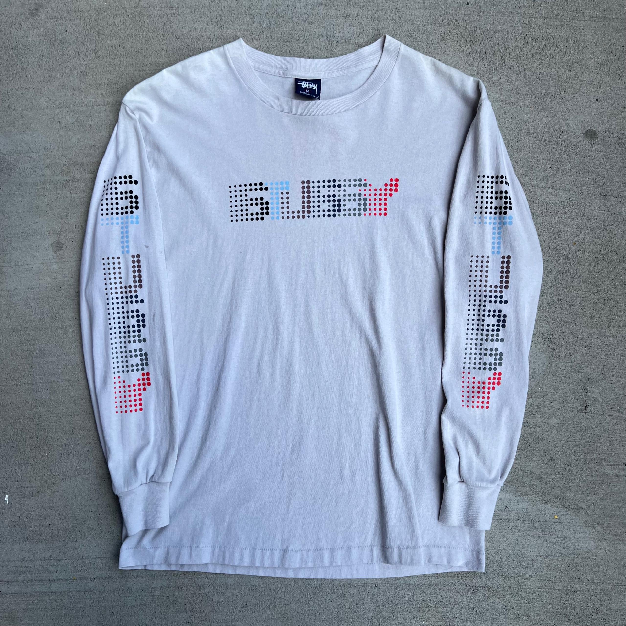 Stussy Vintage Dots Font Longsleeve