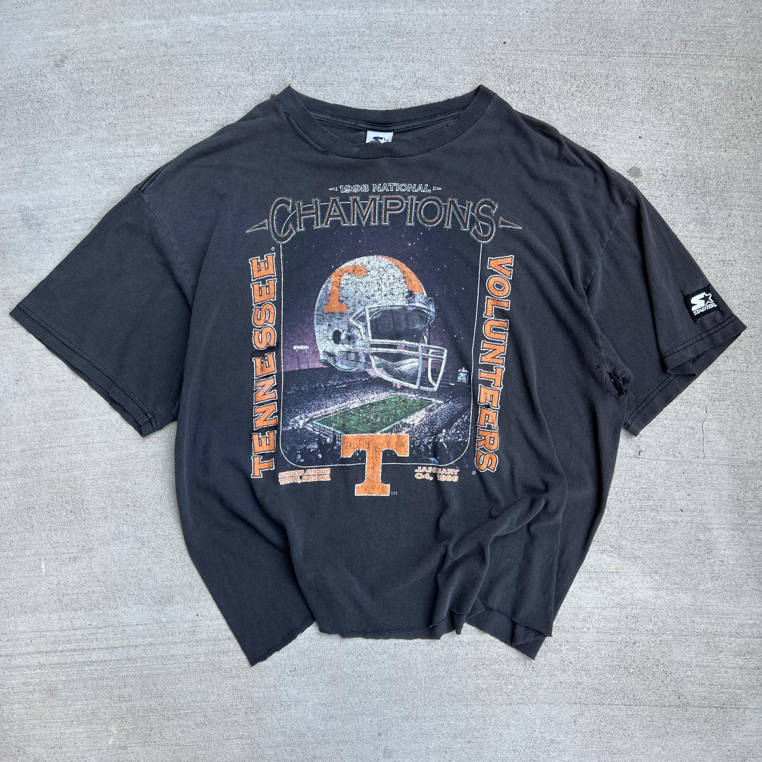 1998 Tennessee Football Faded Black Tee