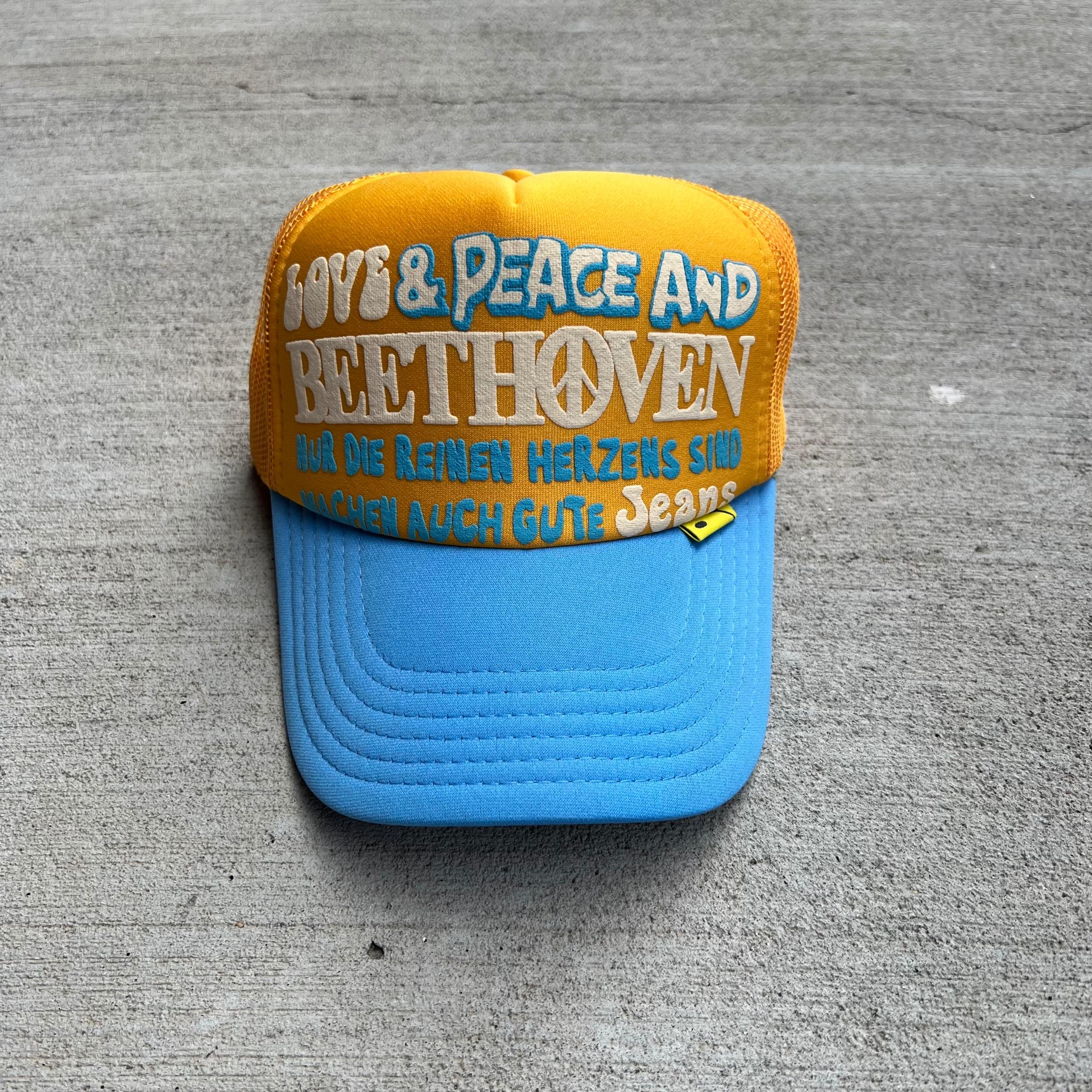Kapital Love Peace Yellow Trucker