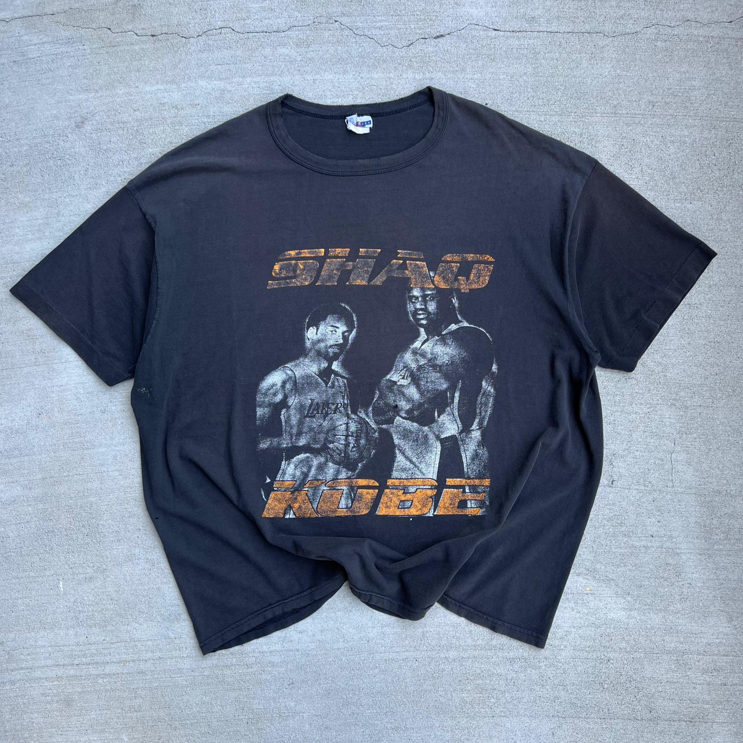 Shaq Kobe 2001 Champs Rap Tee