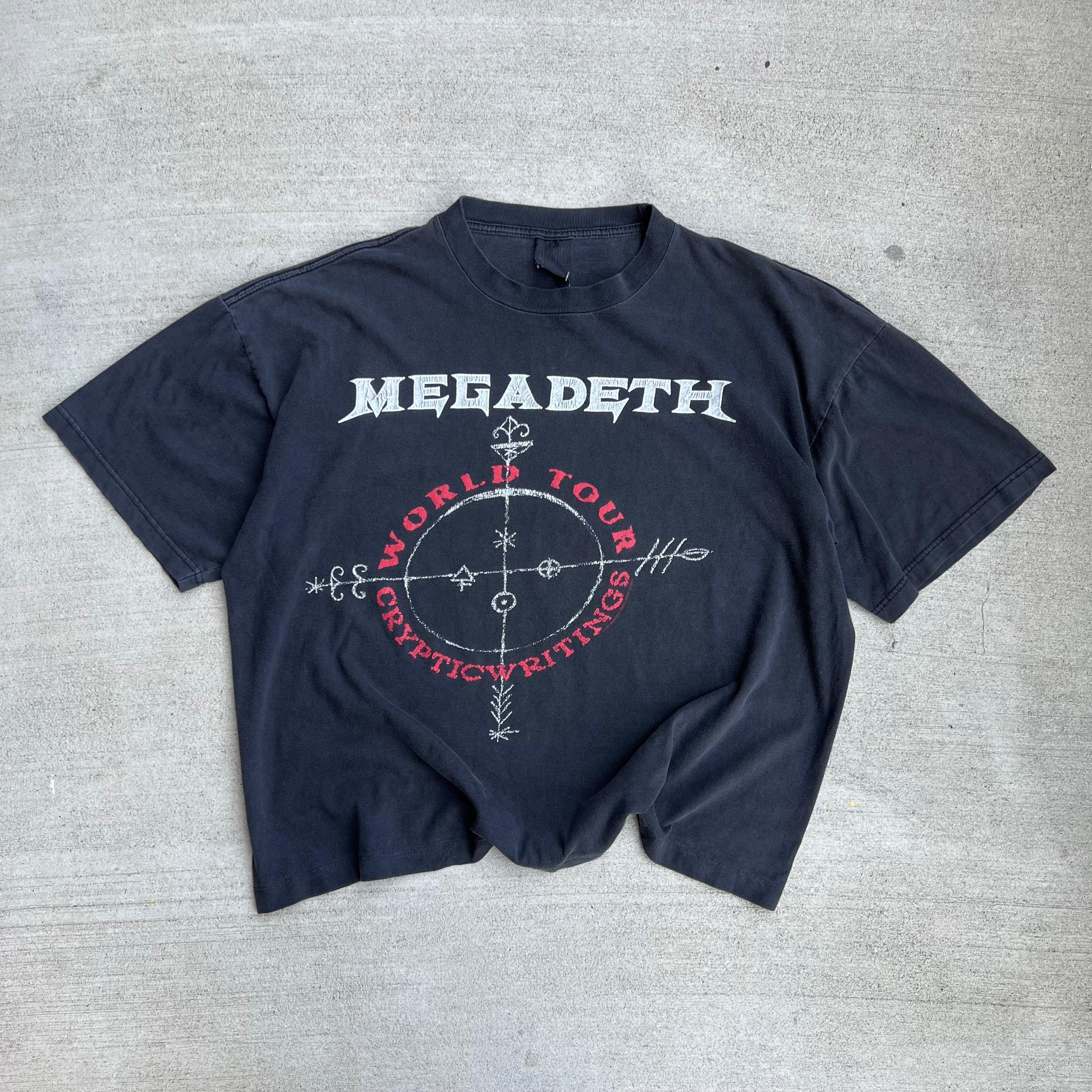 Megadeth Cryptic Writings World Tour Tee