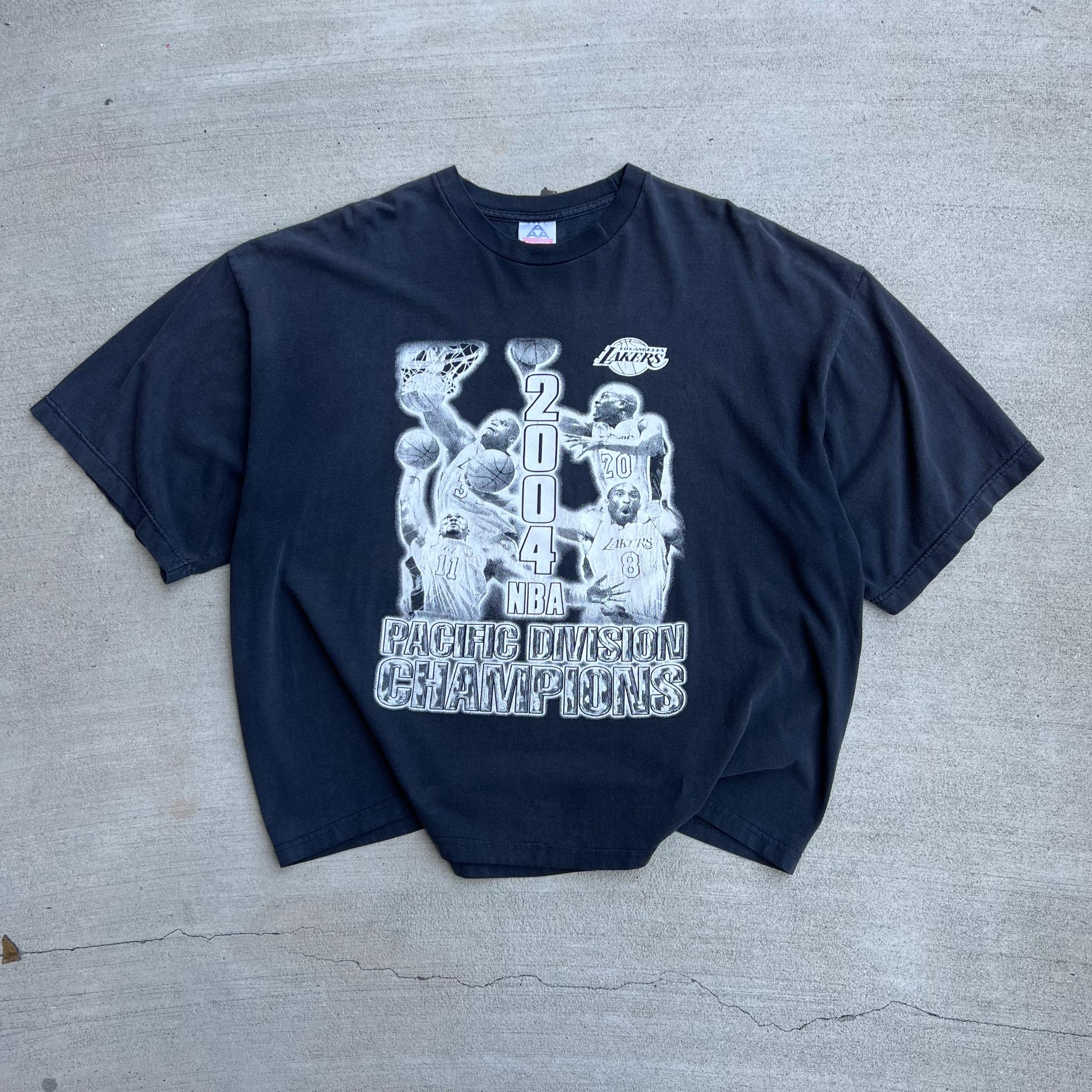 2004 Lakers Pacific Division Champions Reloaded Black Tee