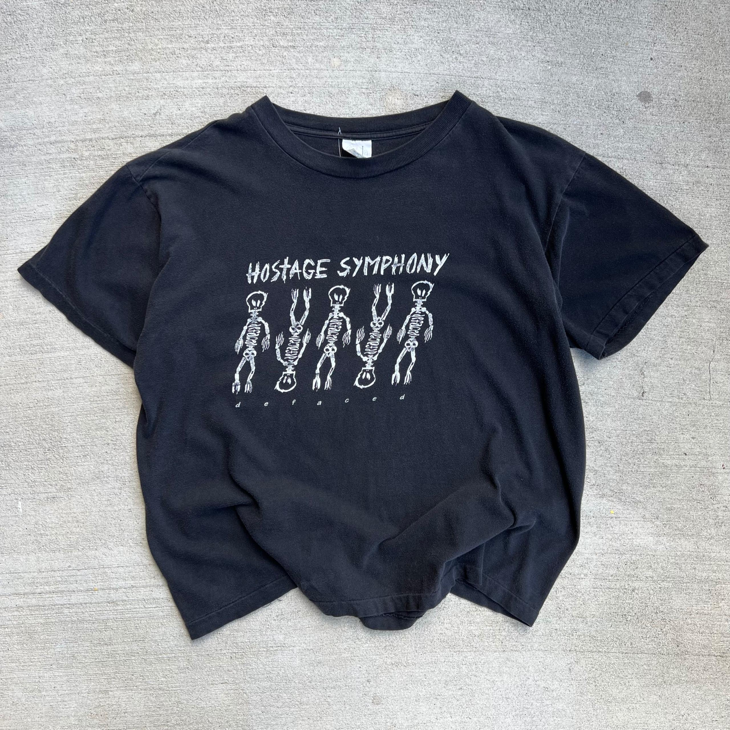 Hostage Symphony Defaced Skeleton Tee
