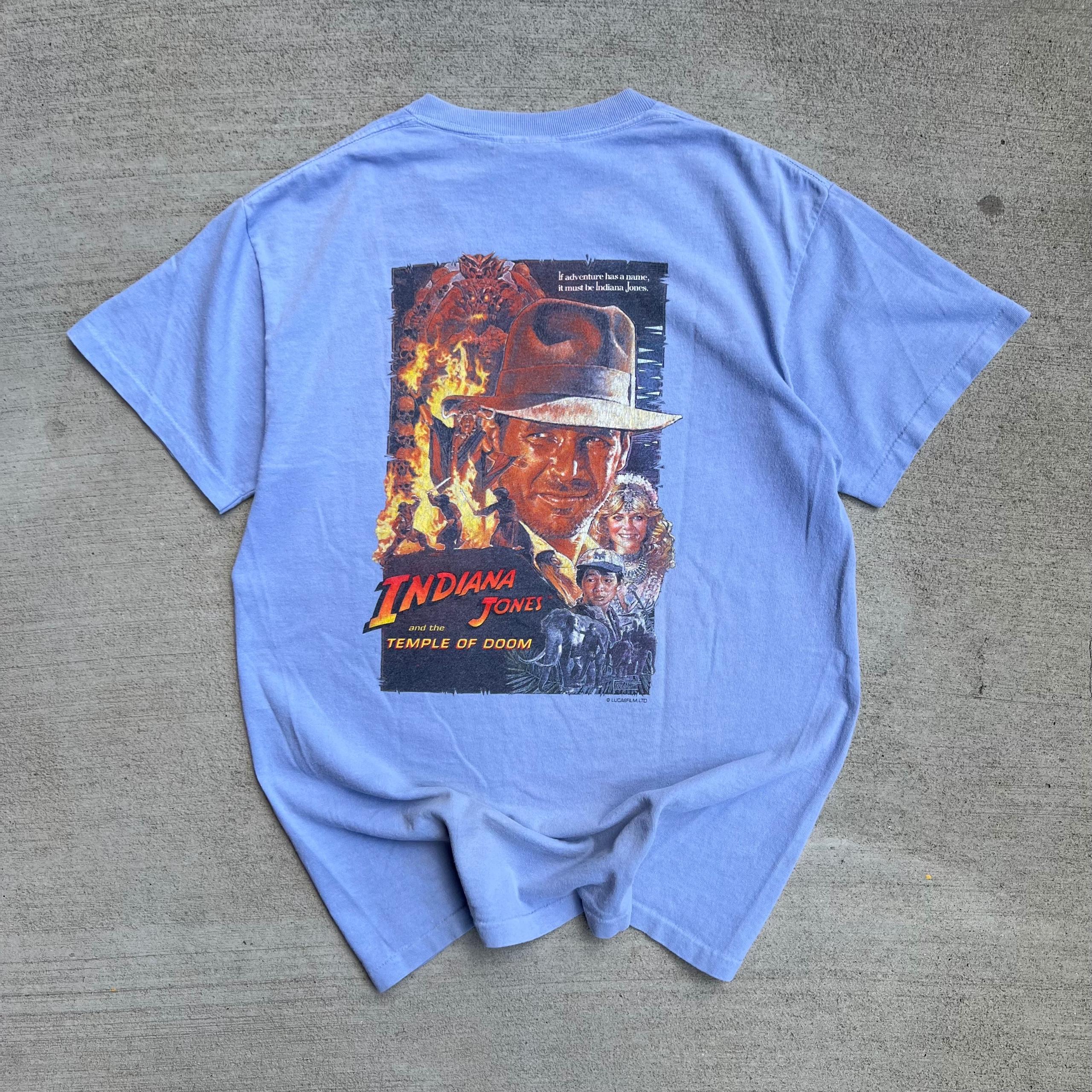 Indiana Jones Temple of Doom Blue Tee