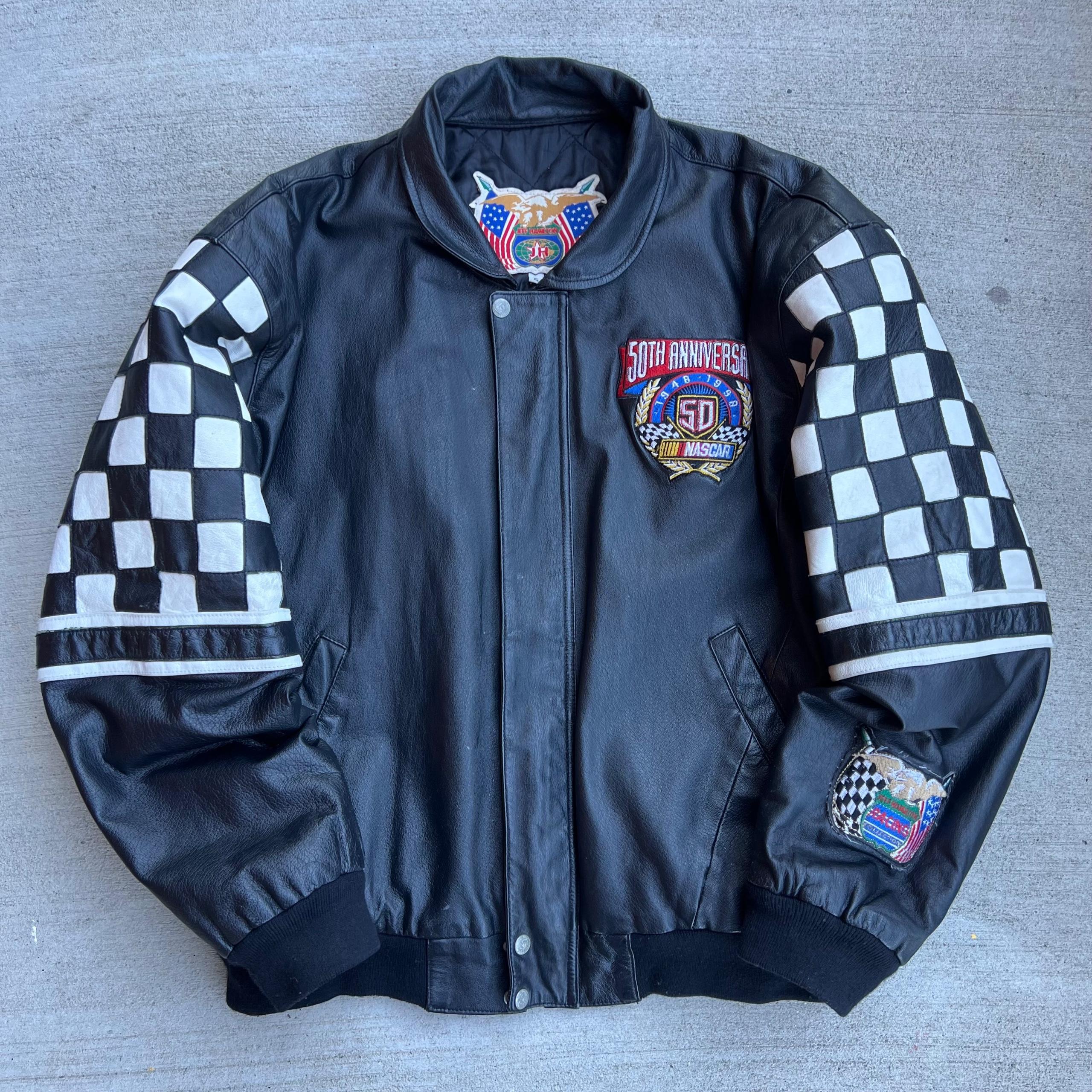 Jeff Hamilton Nascar 50th Anniversary Leather Jacket