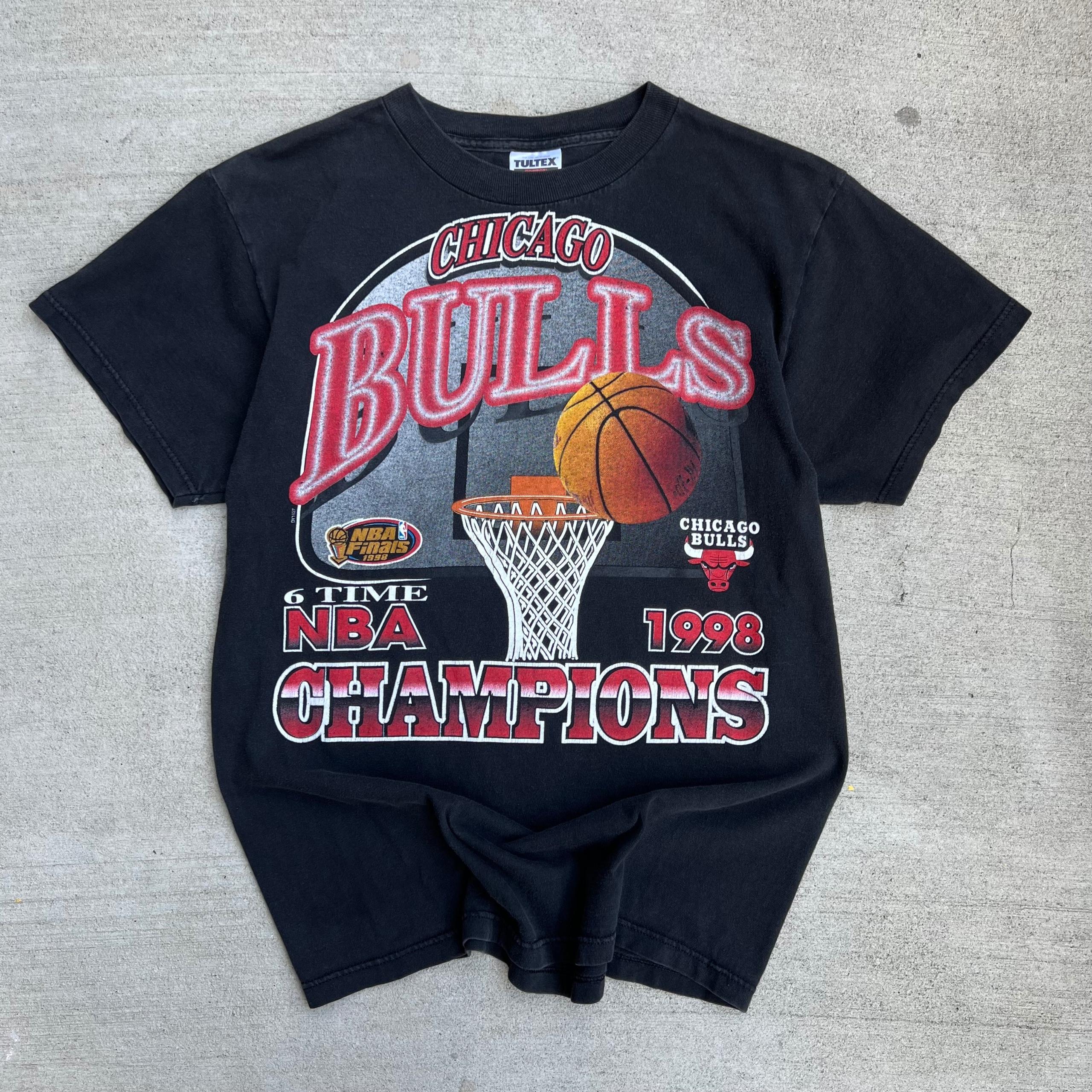 Chicago Bulls 1998 Champs Black Tee